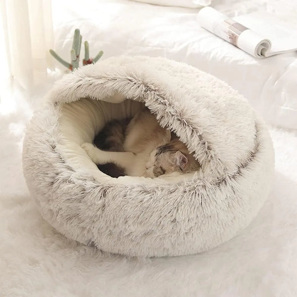 سرير للقطط دافئ ومريح
