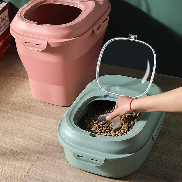 Pet Dry Food Foldable Storage